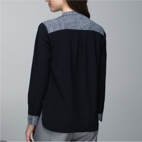 Lululemon Get It On Blouse Burlap Black Dune - Picture 3 of 15